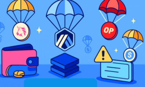 Conceptual illustration representing cryptocurrency airdrops, where tokens are distributed for free to users who interacted with blockchain platforms early. Airdrops serve as powerful strategies for marketing, decentralization, and community growth within the crypto ecosystem.